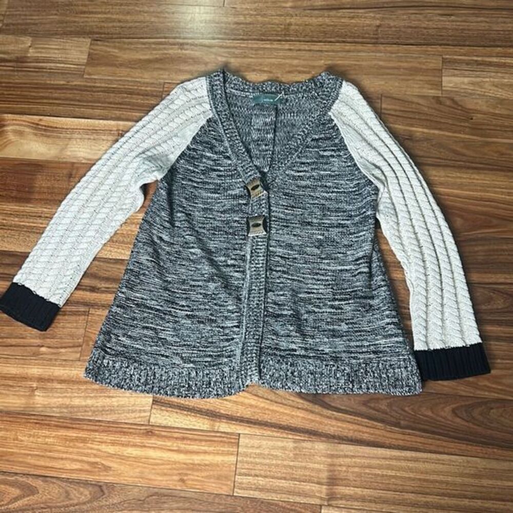 Willow woman's knit cardigan 2 button cotton‎ layering long sleeve sweater